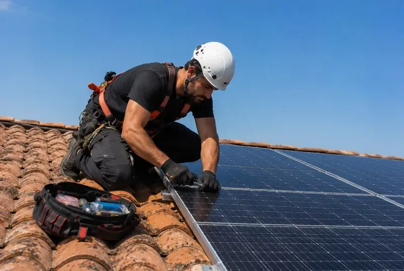 Maintenance et monitoring de panneaux solaires à Taluyers